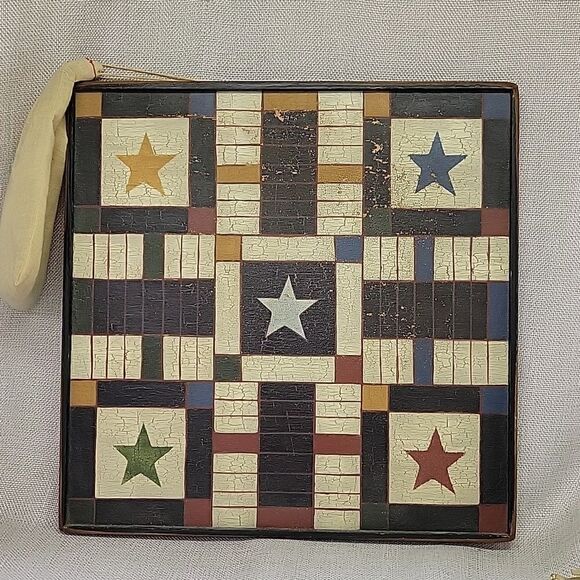 Mini Wooden board games.Parchisi, backgammon, checkers, pick up sticks, Wahoo - Picture 11 of 13